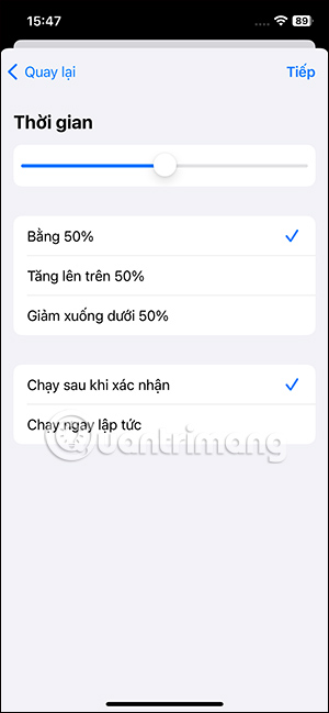 Tùy chỉnh mức pin trên iPhone