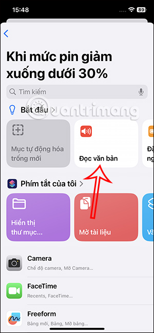 Tác vuj đọc thông báo trên iPhone