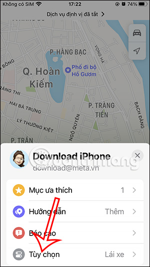Tùy chỉnh Apple Maps