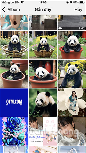 Album trong điện thoại