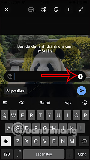 Chế độ chỉ xem ảnh 1 lần trong WhatsApp