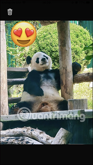 Xóa emoji chèn vào ảnh WhatsApp