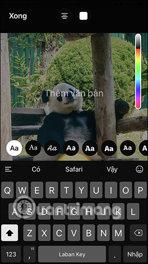 Viết chữ vào ảnh trong WhatsApp
