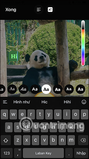 Chỉnh chữ viết trong ảnh WhatsApp