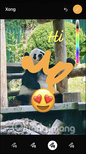 Vẽ vào ảnh trong WhatsApp