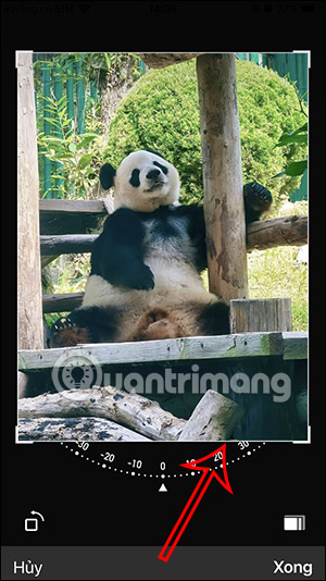 Điều chỉnh khung hình ảnh trong WhatsApp
