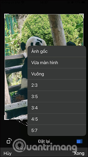 Chọn kích thước ảnh trong WhatsApp