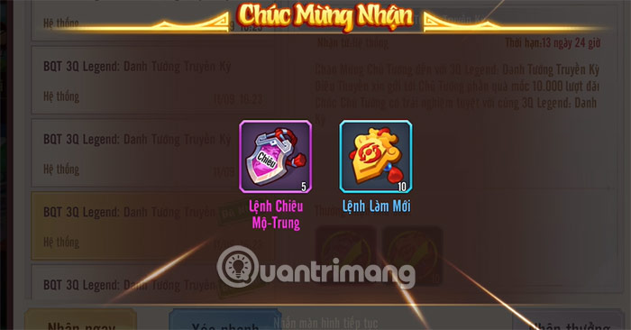 Code 3Q Legend mới nhất và cách nhập code - QuanTriMang.com