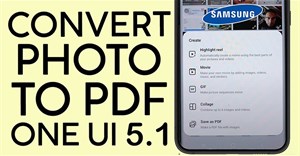 Cách convert ảnh sang PDF trên điện thoại Samsung