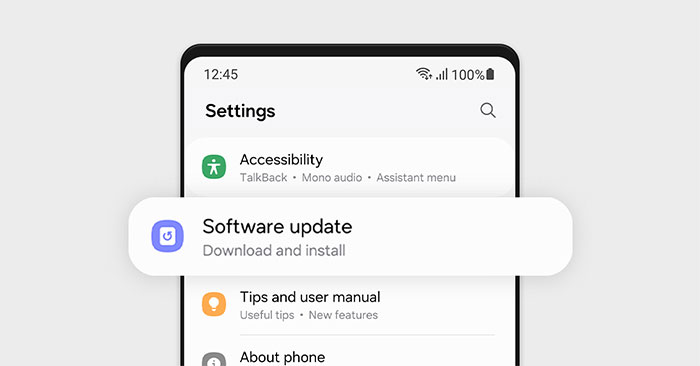 Cập nhật bản vá điện thoại Samsung