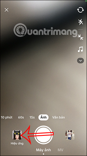 Hiệu ứng quay video trên TikTok