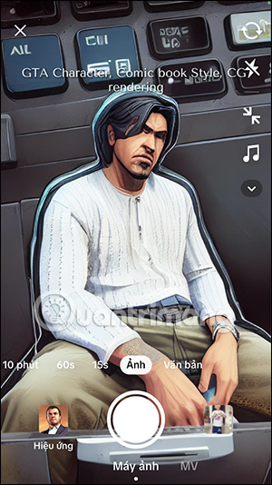 Hiệu ứng GTA AI trên TikTok