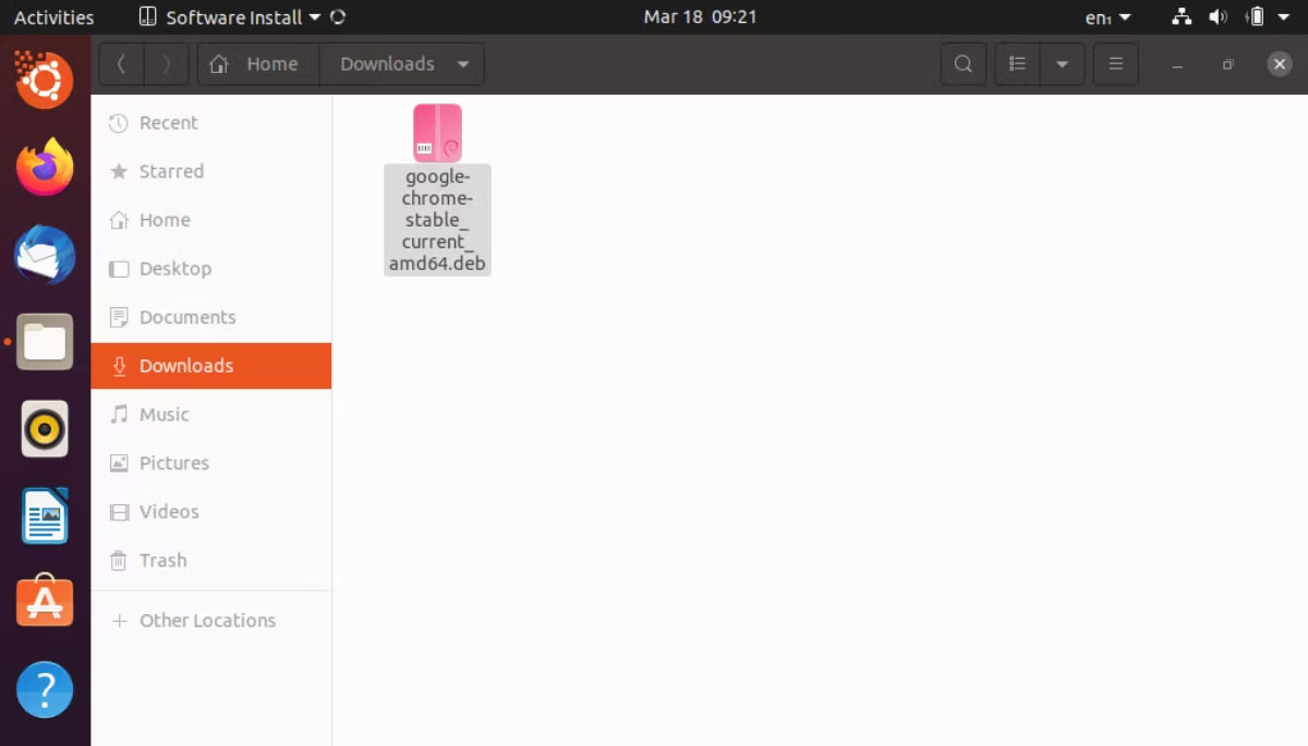Gói Google Chrome cho Ubuntu