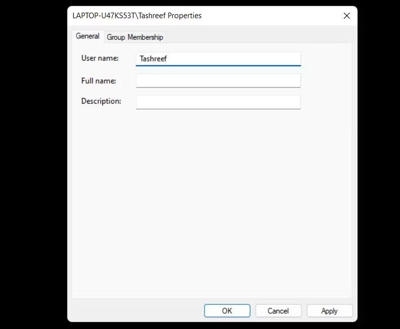 Cách thay đổi tên thư mục User Profile trong Windows 11