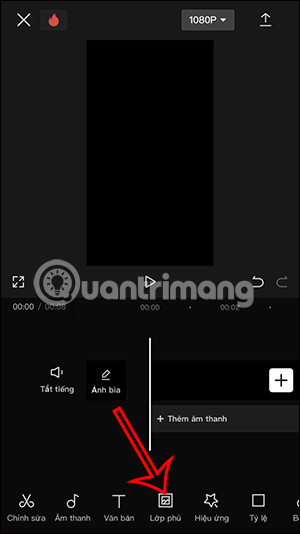 Lớp phủ video trên CapCut