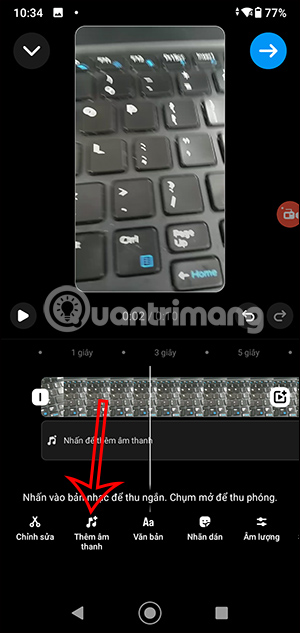 Thêm bài hát vào Cách chèn lời nhạc vào Instagram Reels