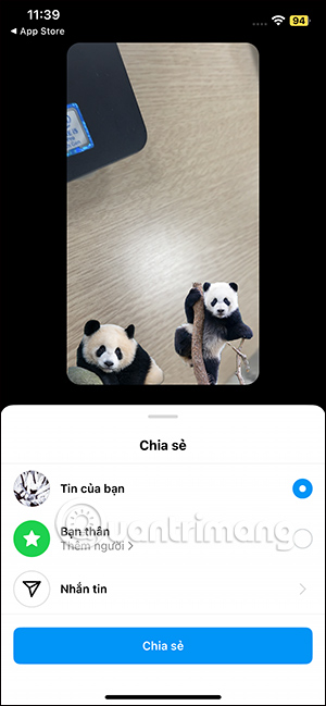 Đăng video Instagram