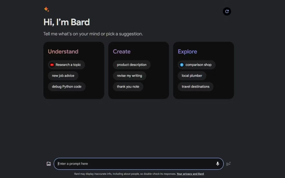 Chatbot Google Bard