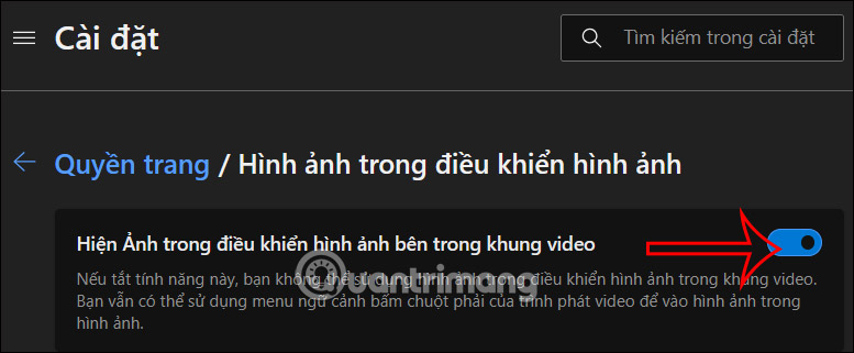 Bật chế độ Picture in Picture trên Edge