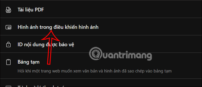 Chế độ Hình ảnh trong điều khiển hình ảnh trên Edge