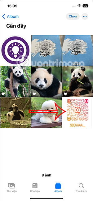 Album ảnh trên iPhone 