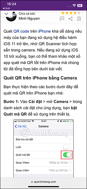 Nội dung mã QR