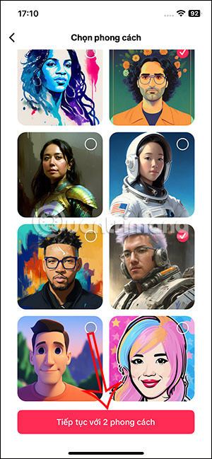Phong cách tạo ảnh AI TikTok
