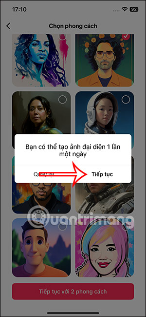Tạo ảnh đại diện AI TikTok