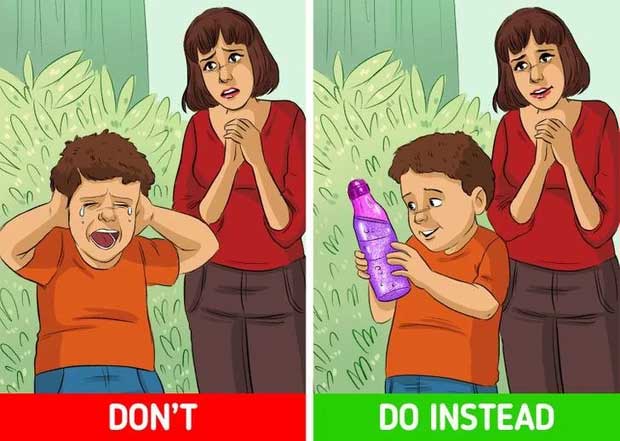 Hướng sự chú ý của trẻ vào việc khác