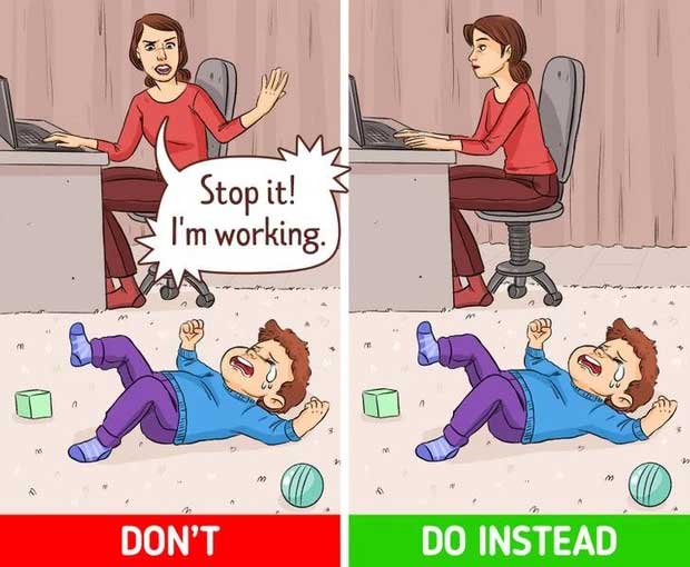 Cách xử lý trẻ ăn vạ