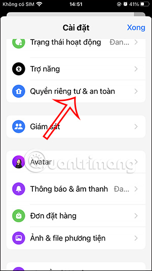 Quyền riêng tư trên Messenger