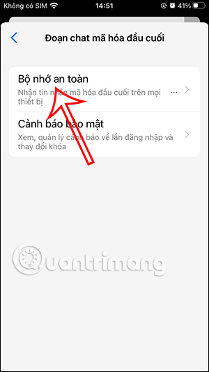 Bộ nhớ an toàn Messenger