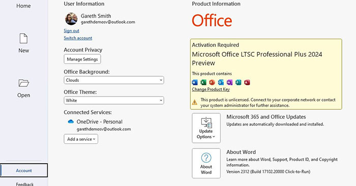 Đã có thể tải về và sử dụng miễn phí phiên bản Preview của Office LTSC 2024