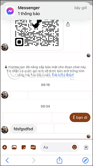Nhắn tin Messenger bong bóng chat