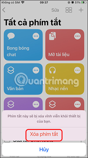 Xóa bong bóng chat Messenger