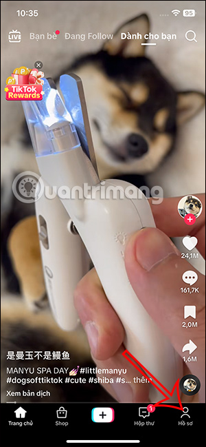 Truy cập TikTok cá nhân