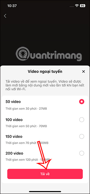 Tải video TikTok offline