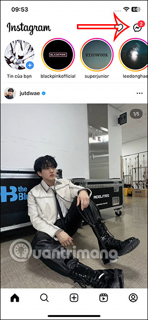 Nhắn tin trên Instagram