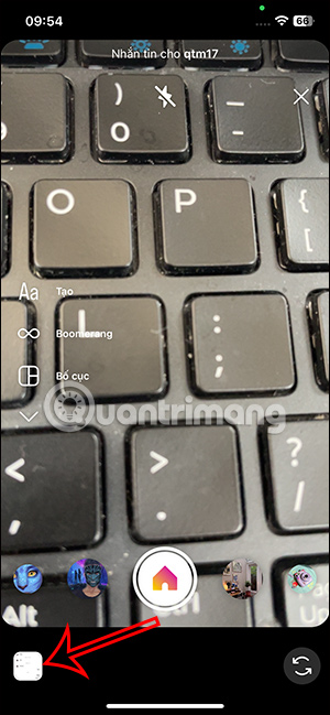 Truy cập album trên Instagram