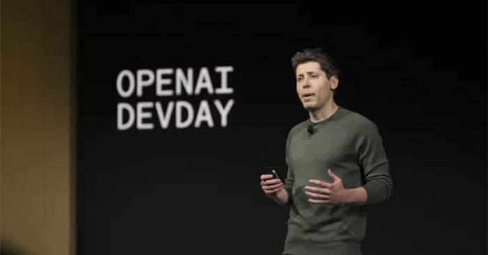 Sam Altman tại sự kiện DevDay. Ảnh: OpenAI