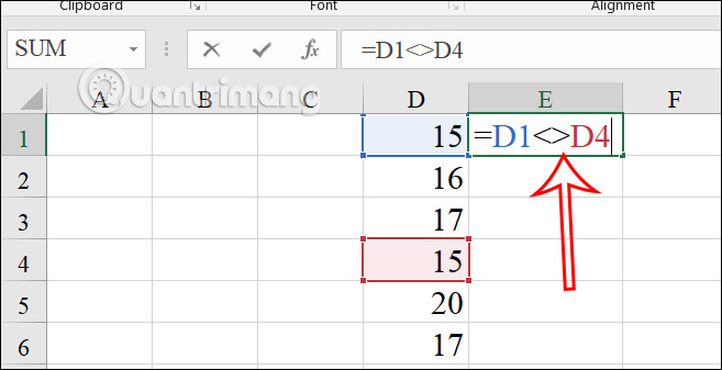 Công thức so sánh trong Excel