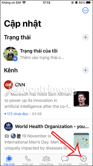Cài đặt WhatsApp