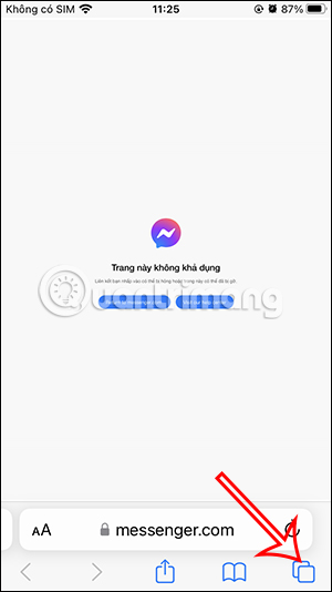Tab trên Safari