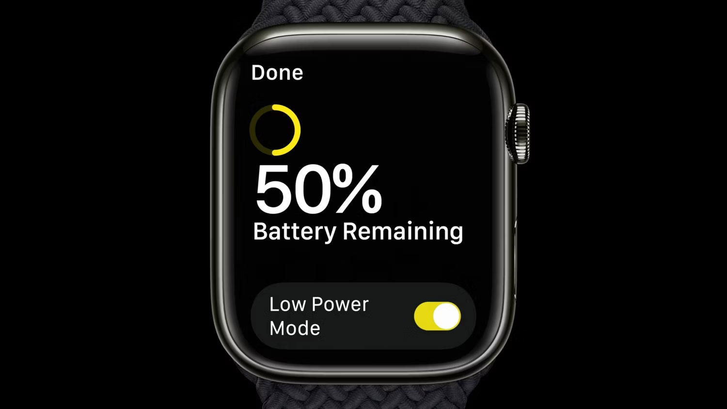 Apple Watch ở chế độ năng lượng thấp