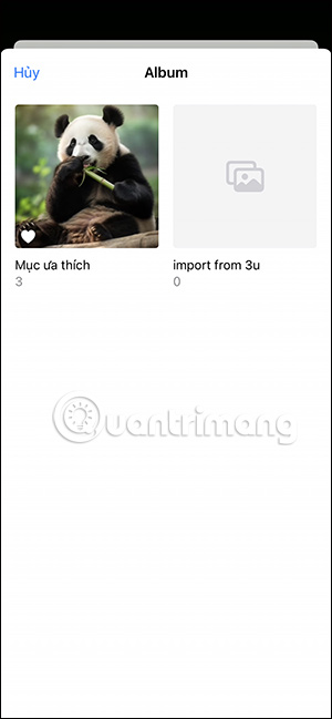 Album làm màn hình khóa iPhone