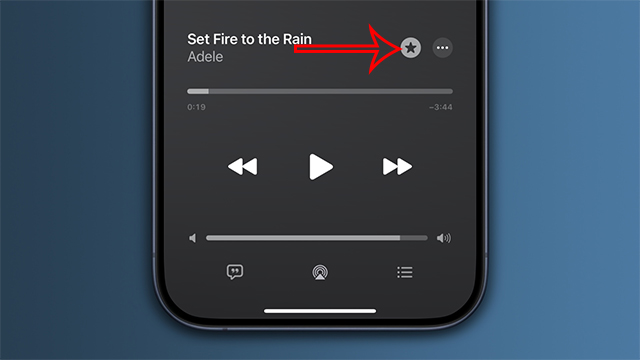 Thích bài hát trên Apple Music