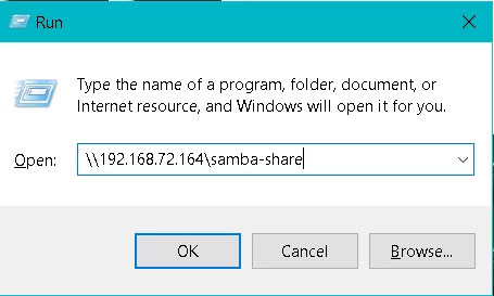 Kết nối Windows với Samba share