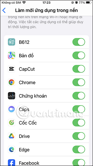 Ứng dụng trên iPhone