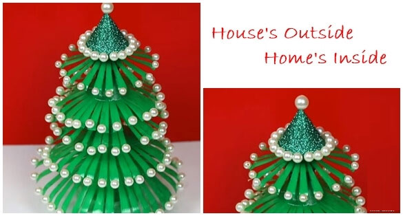 Làm cây thông Noel từ chai nhựa