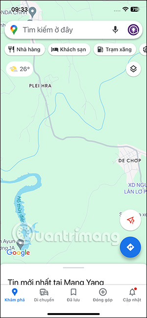Giao diện Google Maps